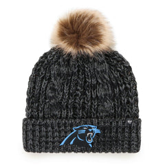 Carolina Panthers '47 Women's Meeko Cuffed Knit Hat with Pom - Black outlet