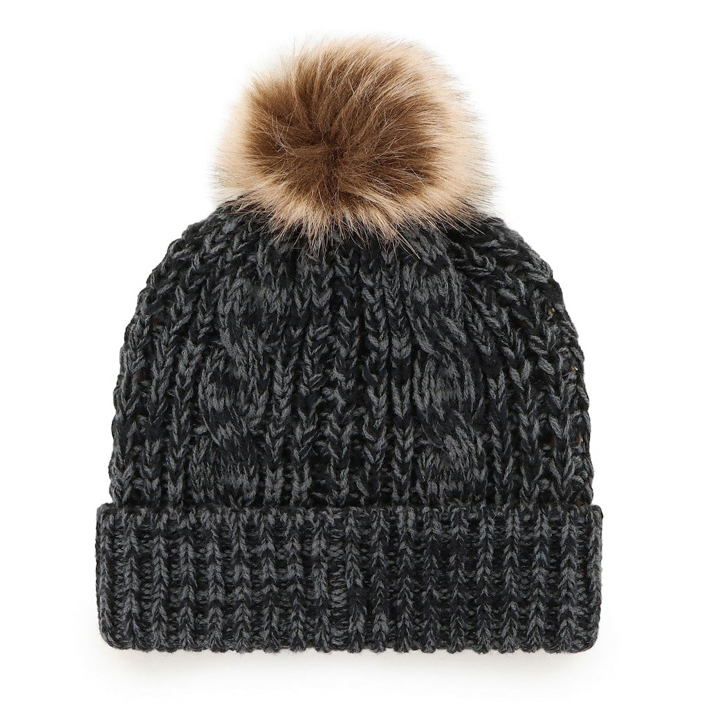 Carolina Panthers '47 Women's Meeko Cuffed Knit Hat with Pom - Black outlet