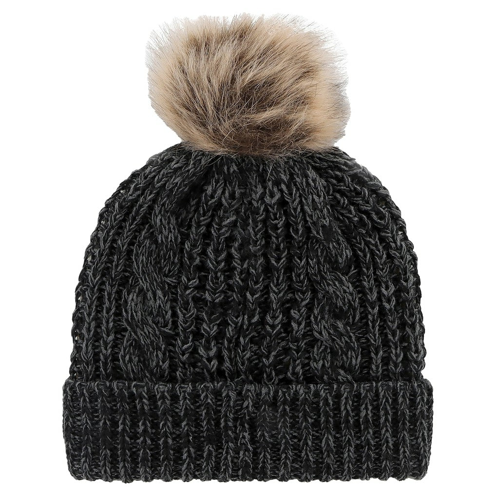 Cincinnati Bengals '47 Women's Meeko Cuffed Knit Hat with Pom - Black outlet