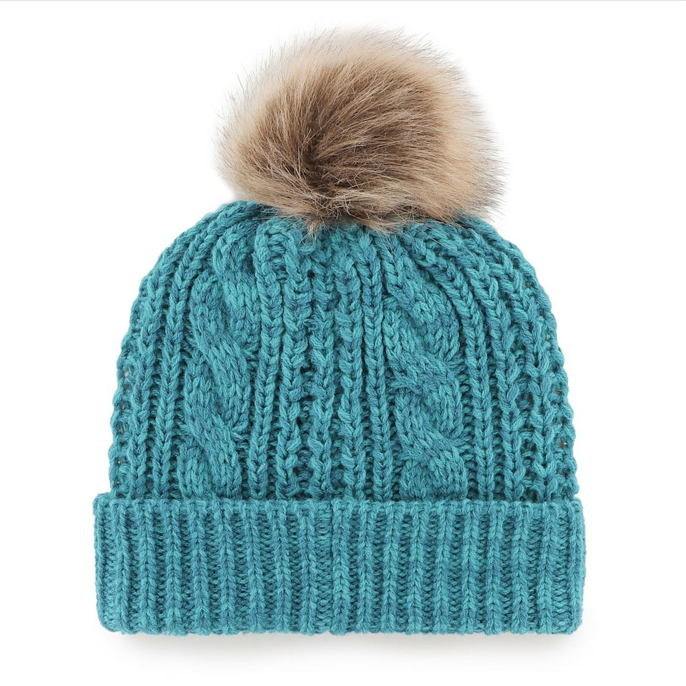 Miami Dolphins '47 Women's Meeko Cuffed Knit Hat with Pom - Aqua cheap