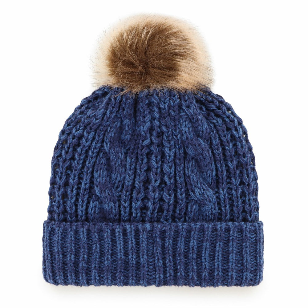 Tennessee Titans '47 Women's Meeko Cuffed Knit Hat with Pom - Navy for sale