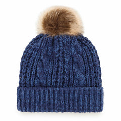 Tennessee Titans '47 Women's Meeko Cuffed Knit Hat with Pom - Navy for sale