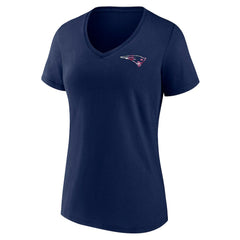 New England Patriots Women's Plus Size Mother's Day #1 Mom V-Neck T-Shirt - Navy cheap