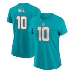 Tyreek Hill Miami Dolphins Women's Player Name & Number T-Shirt - Aqua | Nike for sale