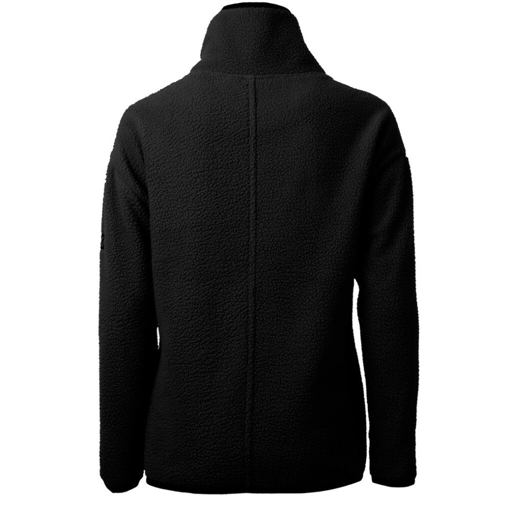 San Francisco Giants Cutter & Buck Women's Cascade Eco Sherpa Fleece Quarter-Zip Pullover Jacket - Black