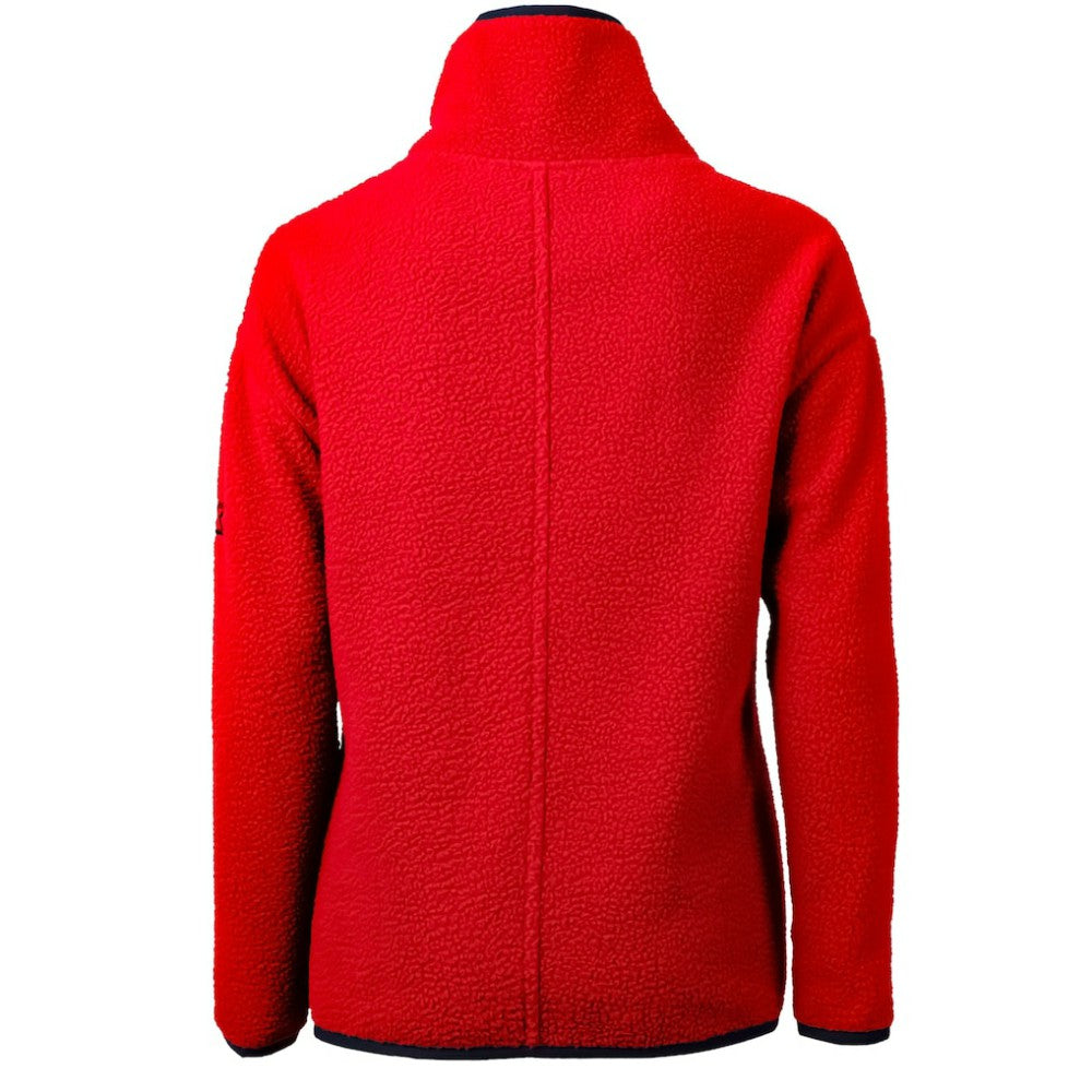 Philadelphia Phillies Cutter & Buck Women's Cascade Eco Sherpa Fleece Quarter-Zip Pullover Jacket - Red