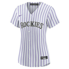 Kris Bryant Colorado Rockies Women's Replica Player Jersey - White/Purple | Nike