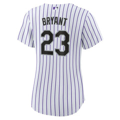 Kris Bryant Colorado Rockies Women's Replica Player Jersey - White/Purple | Nike