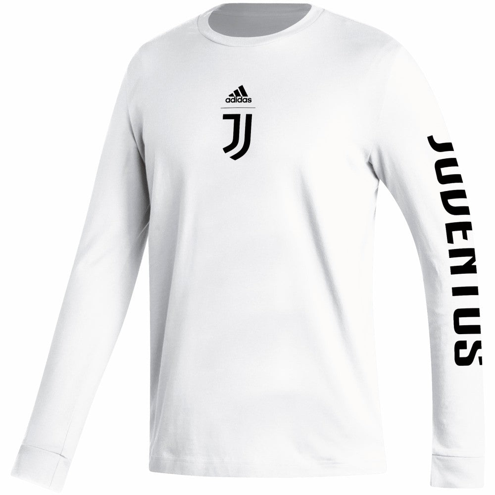 Juventus Team Crest Long Sleeve T-Shirt - White | Adidas sale