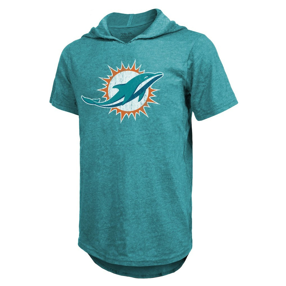 Tyreek Hill Miami Dolphins Majestic Threads Player Name & Number Short Sleeve Hoodie T-Shirt - Aqua outlet