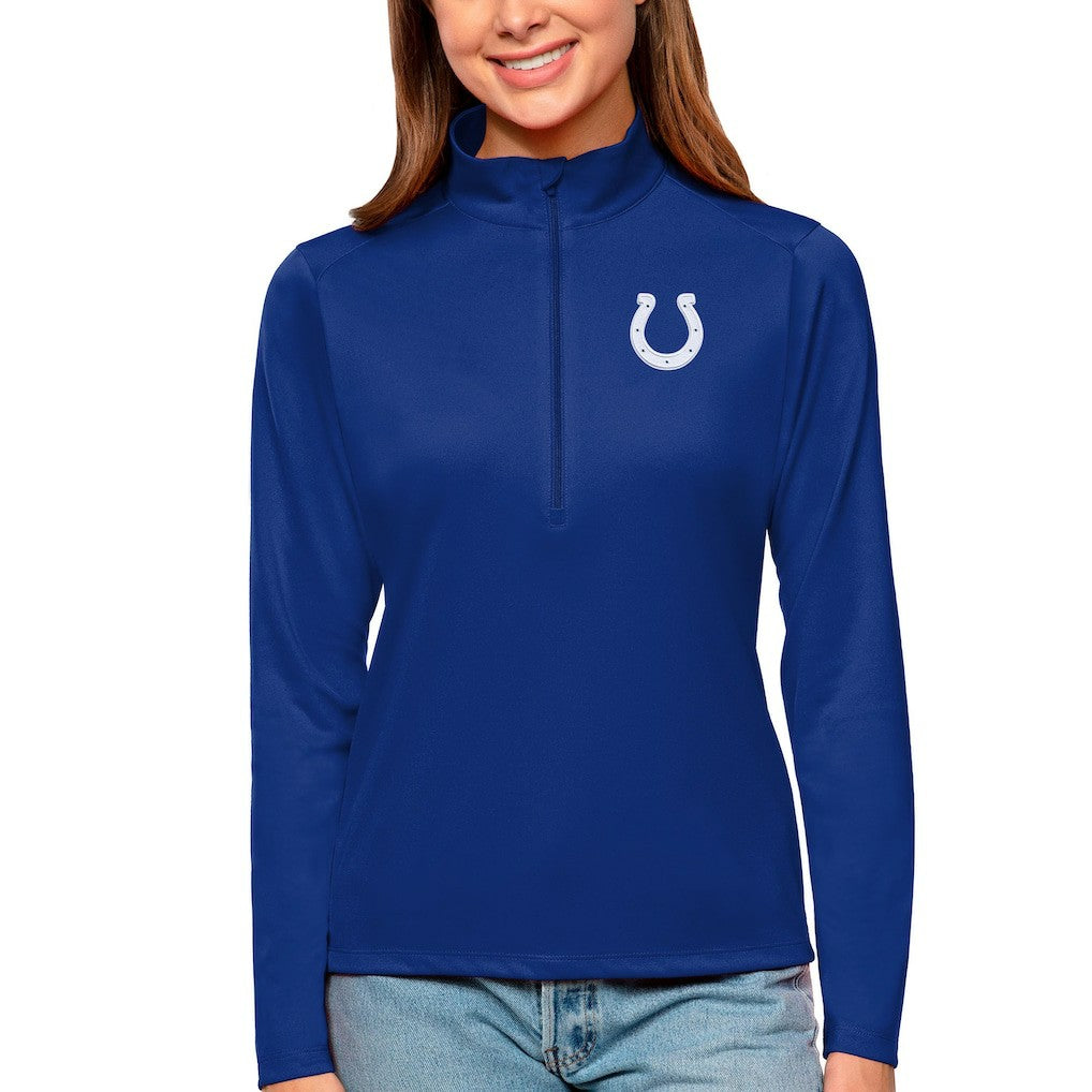 Indianapolis Colts Antigua Women's Tribute Half-Zip Top - Royal outlet