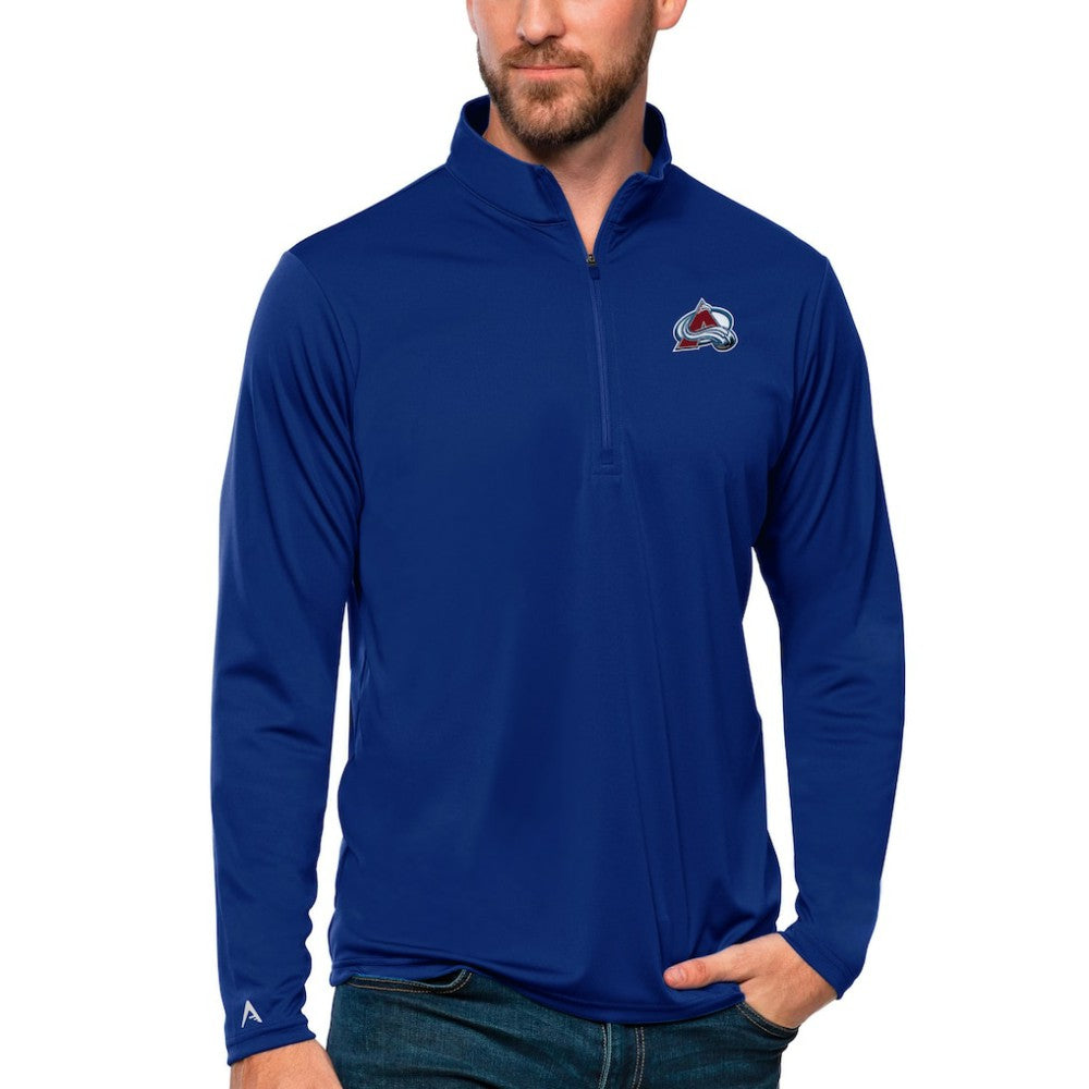 Colorado Avalanche Antigua Tribute Quarter-Zip Pullover Top Royal
