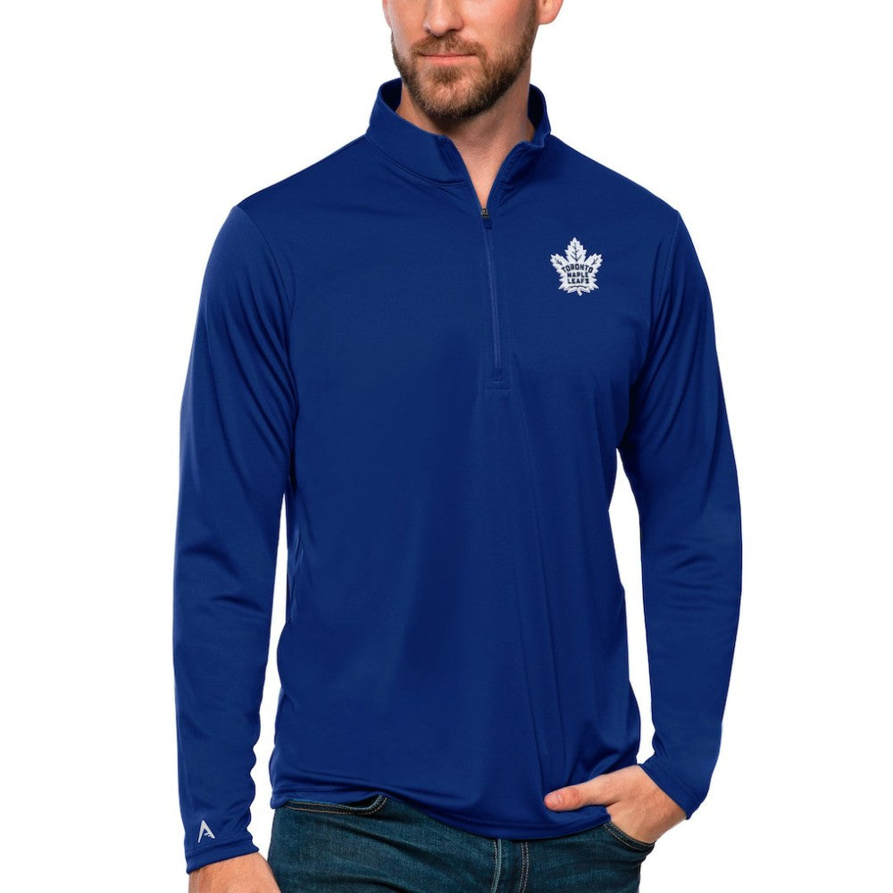 Toronto Maple Leafs Antigua Tribute Quarter-Zip Pullover Top Blue