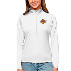 Los Angeles Lakers Antigua Women's Tribute Half-Zip Top - White online