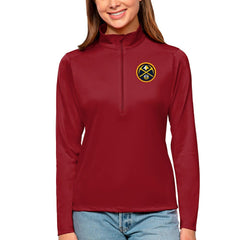 Denver Nuggets Antigua Women's Tribute Half-Zip Top sale - Red cheap