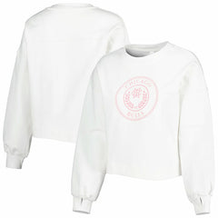 Chicago Bulls Lusso Women's Lola Ball and Chain Pullover Sweatshirt - White on sale