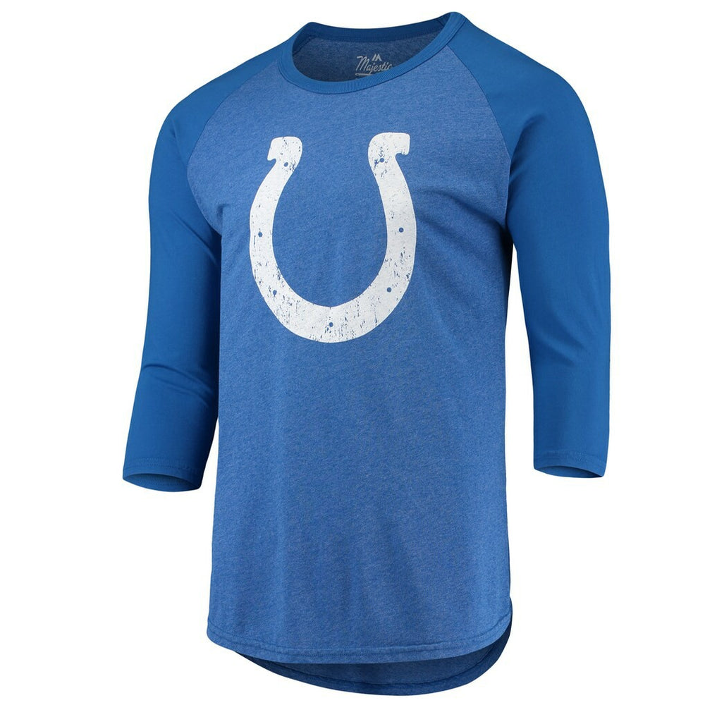 Jonathan Taylor Indianapolis Colts Majestic Threads Name & Number Team Colorway Tri-Blend 3/4 Raglan Sleeve Player T-Shirt - Royal sale
