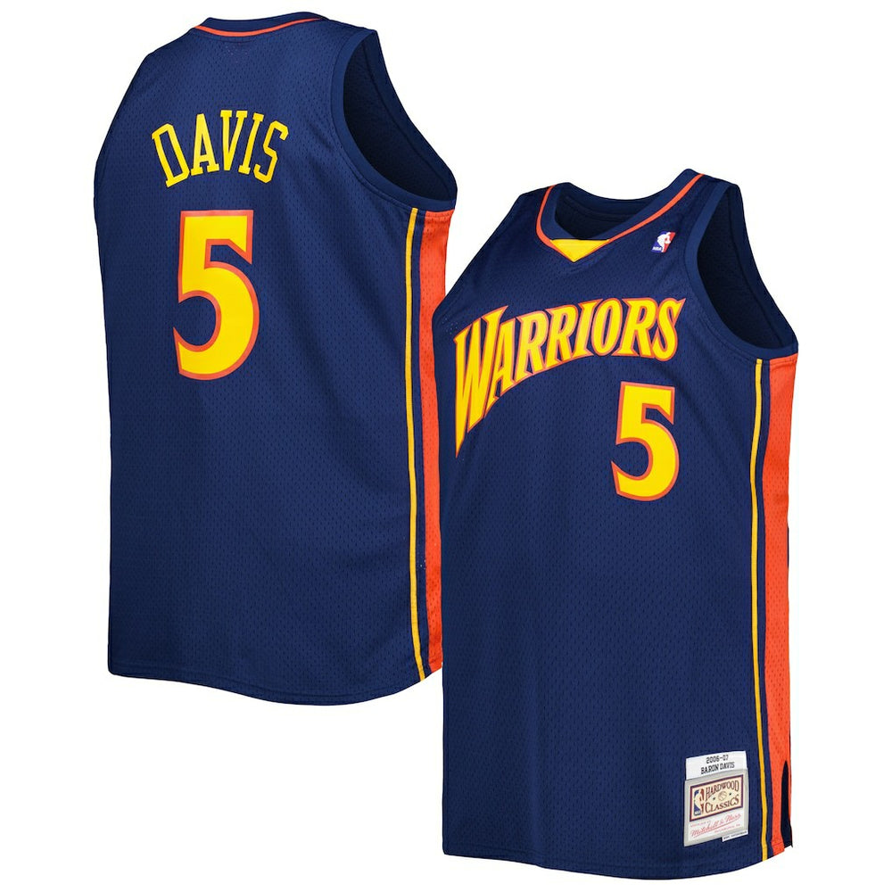 Baron Davis Golden State Warriors Big & Tall Hardwood Classics 2006/07 Swingman Jersey sale - Navy | Mitchell & Ness on sale