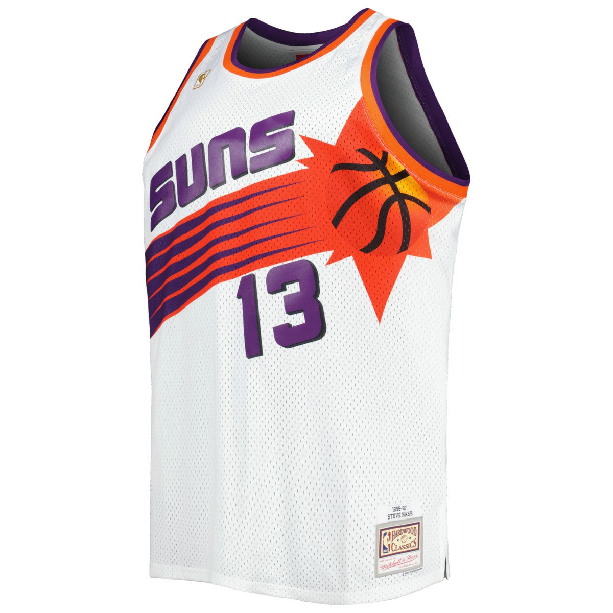 Steve Nash Phoenix Suns Big & Tall Hardwood Classics 1996/97 Swingman Jersey - White | Mitchell & Ness for sale