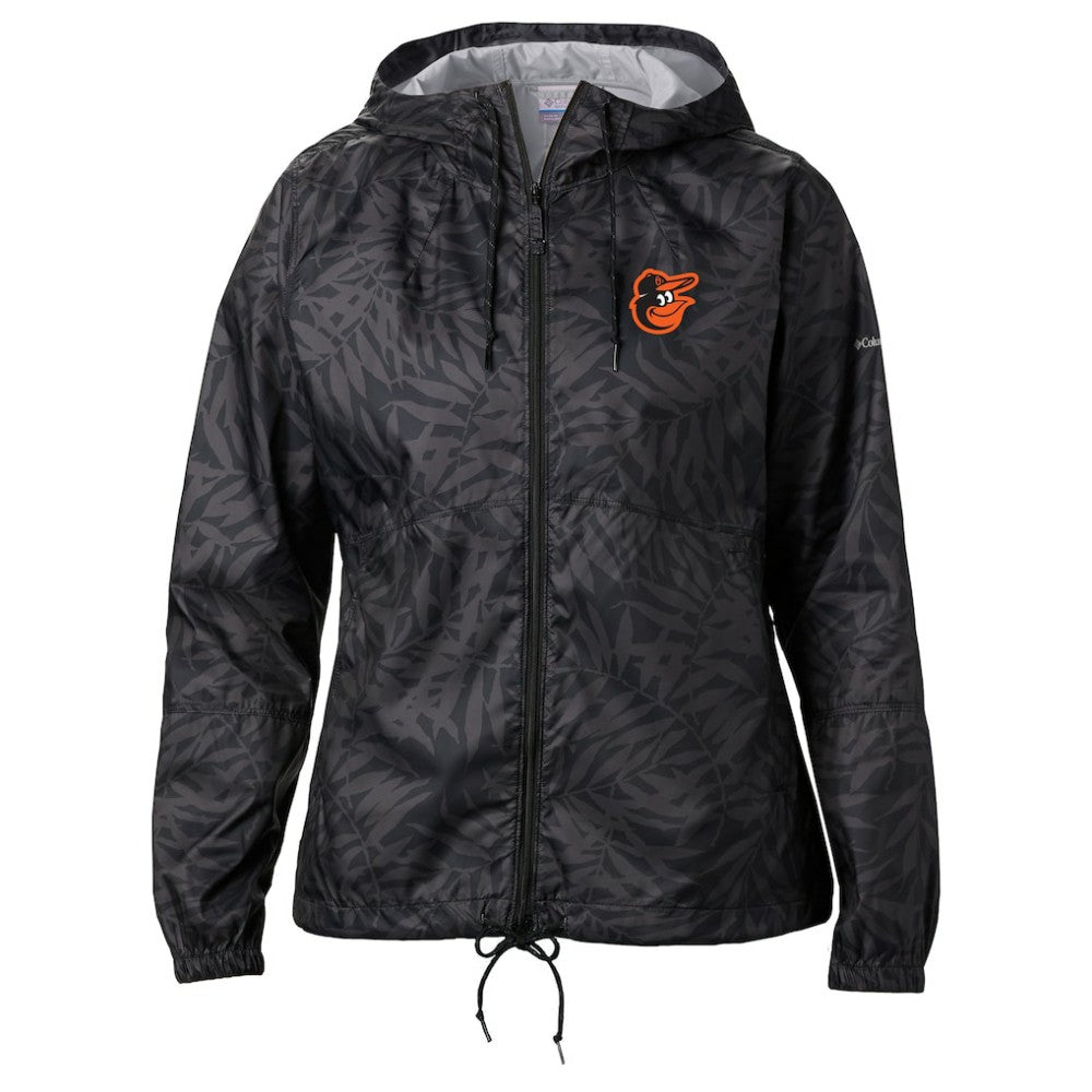 Baltimore Orioles Women's Flash Forward Full-Zip Windbreaker Jacket - Black | Columbia