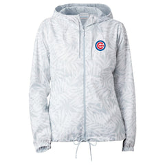Chicago Cubs Women's Flash Forward Full-Zip Windbreaker Jacket - Gray | Columbia