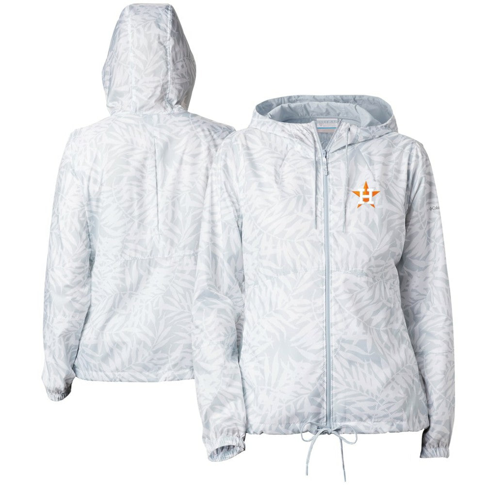 Houston Astros Women's Flash Forward Full-Zip Windbreaker Jacket - Gray | Columbia