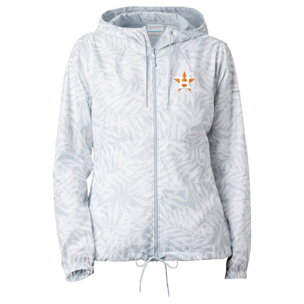 Houston Astros Women's Flash Forward Full-Zip Windbreaker Jacket - Gray | Columbia