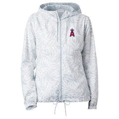 Los Angeles Angels Women's Flash Forward Full-Zip Windbreaker Jacket - Gray | Columbia