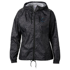 Miami Marlins Women's Flash Forward Full-Zip Windbreaker Jacket - Black | Columbia