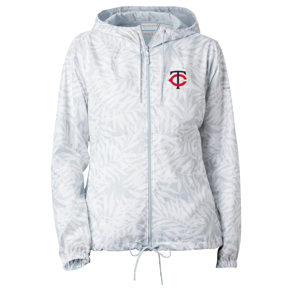 Minnesota Twins Women's Flash Forward Full-Zip Windbreaker Jacket - Gray | Columbia