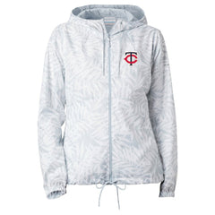 Minnesota Twins Women's Flash Forward Full-Zip Windbreaker Jacket - Gray | Columbia