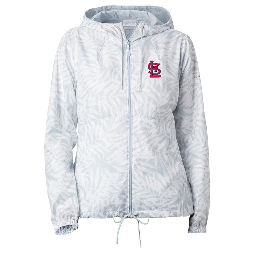 St. Louis Cardinals Women's Flash Forward Full-Zip Windbreaker Jacket - Gray | Columbia