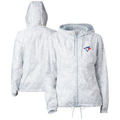 Toronto Blue Jays Women's Flash Forward Full-Zip Windbreaker Jacket - White | Columbia