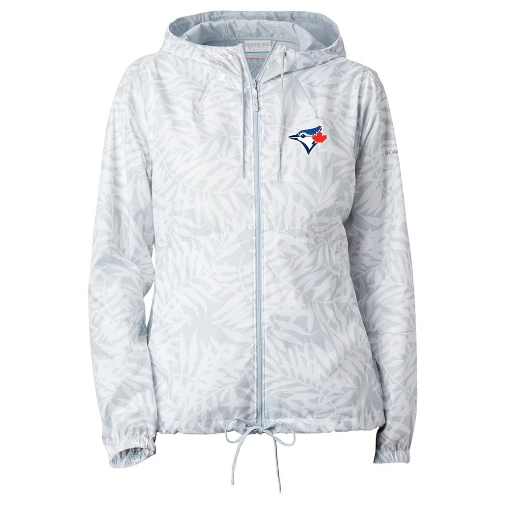 Toronto Blue Jays Women's Flash Forward Full-Zip Windbreaker Jacket - White | Columbia