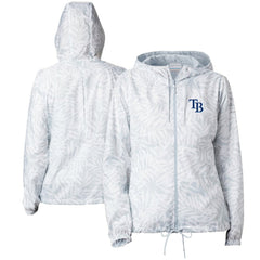 Tampa Bay Rays Women's Flash Forward Full-Zip Windbreaker Jacket - Gray | Columbia