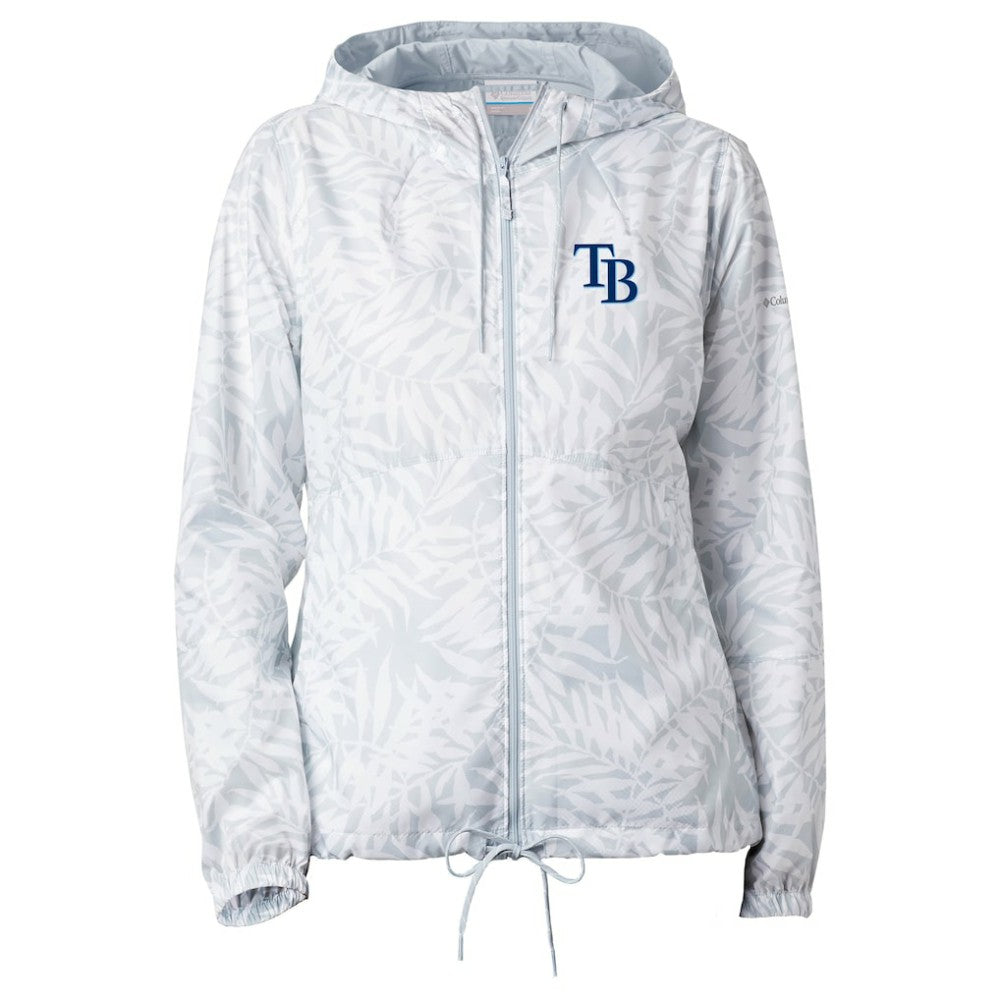 Tampa Bay Rays Women's Flash Forward Full-Zip Windbreaker Jacket - Gray | Columbia