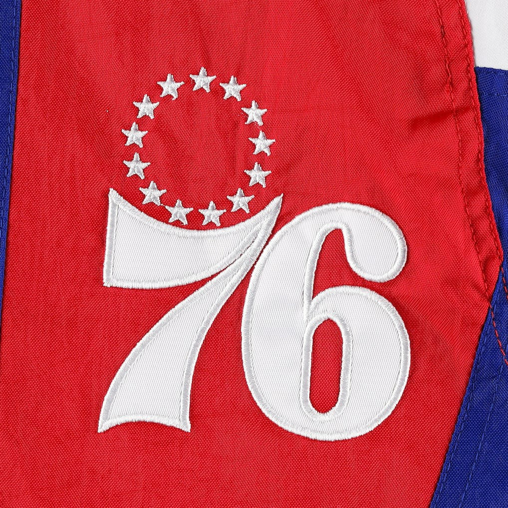 Philadelphia 76ers Starter Body Check Raglan Hoodie Half-Zip Jacket - Royal online