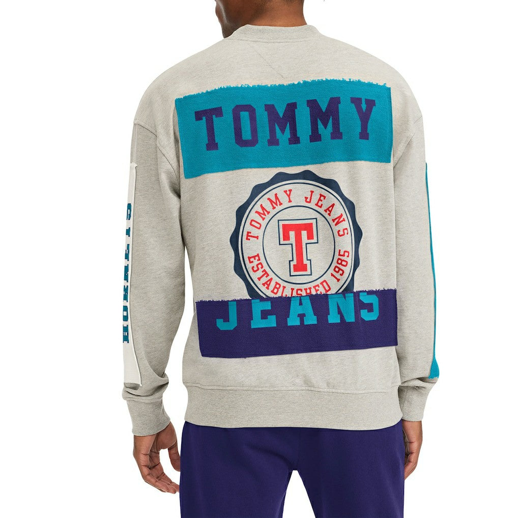Charlotte Hornets Tommy Jeans James Patch Pullover Sweatshirt - Gray outlet