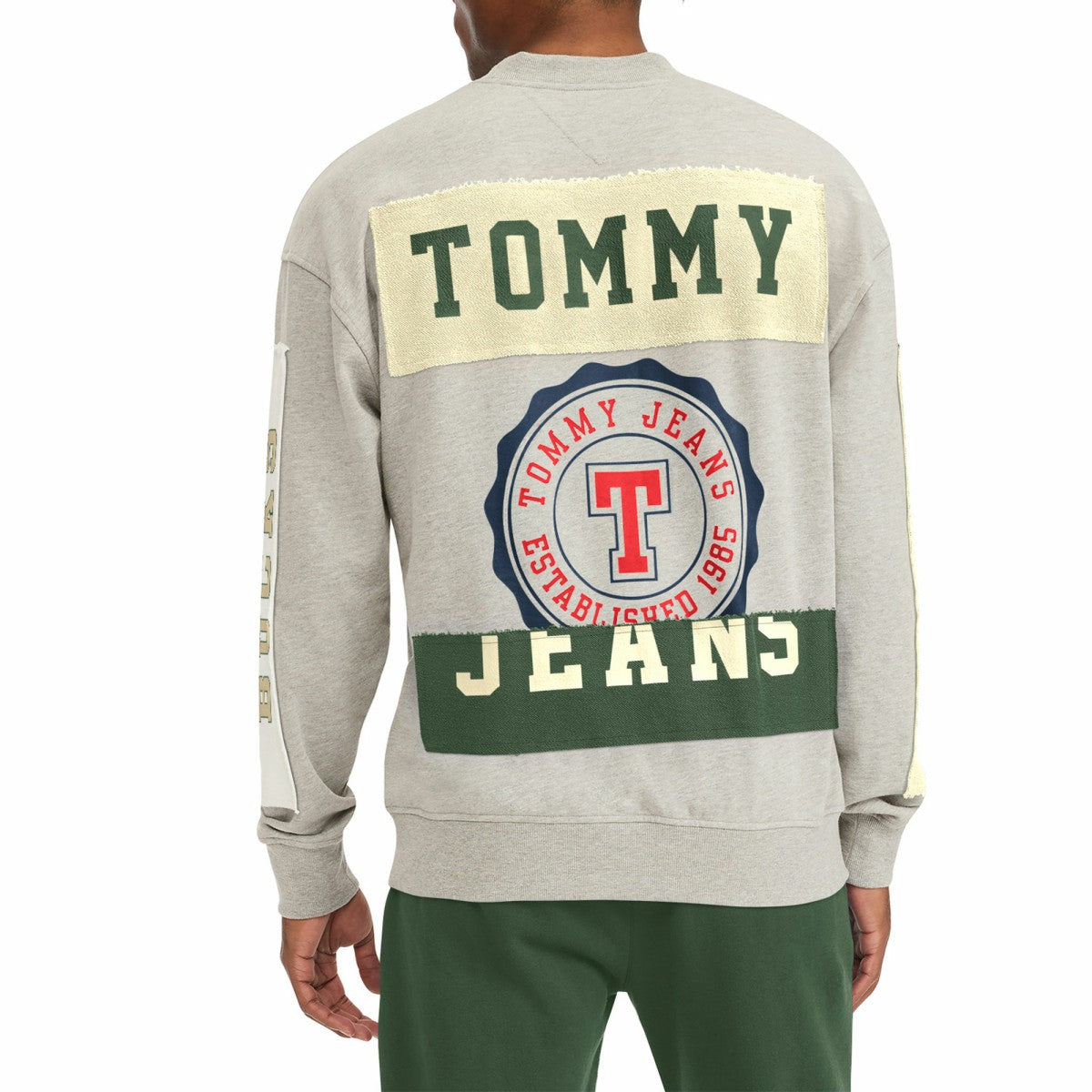 Milwaukee Bucks Tommy Jeans James Patch Pullover Sweatshirt - Gray shop