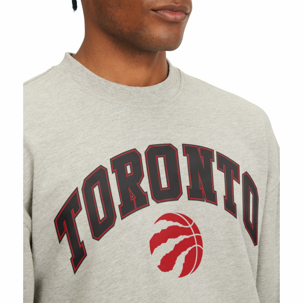 Toronto Raptors Tommy Jeans James Patch Pullover Sweatshirt - Gray outlet