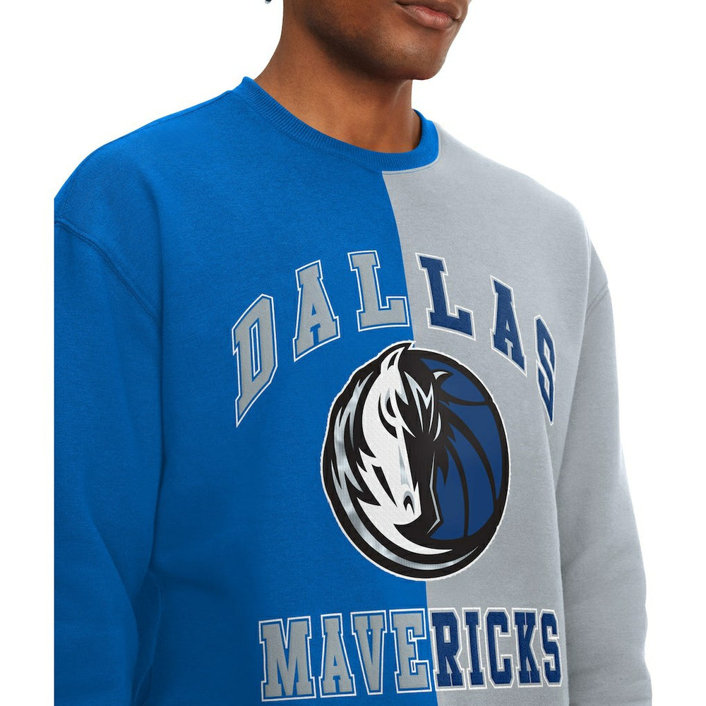 Dallas Mavericks Tommy Jeans Keith Split Pullover Sweatshirt sale - Royal/Gray shop
