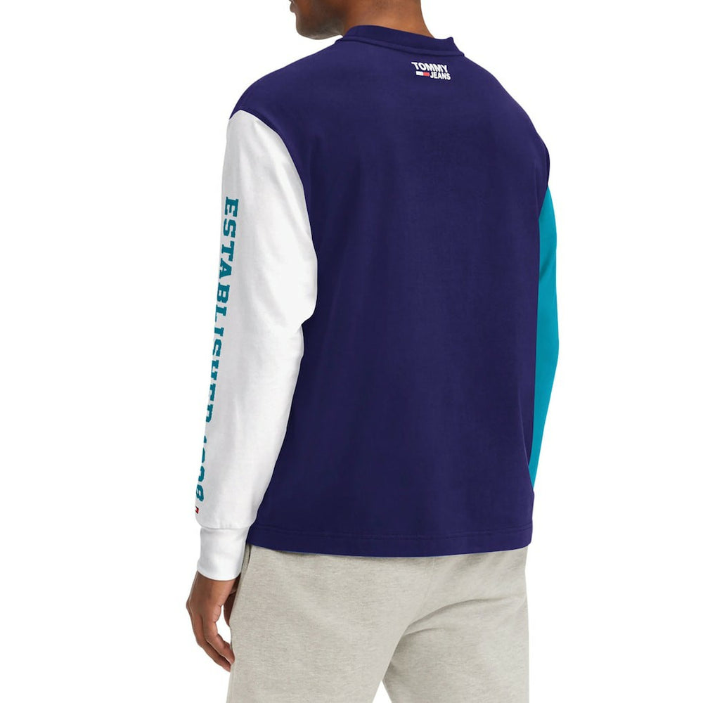 Charlotte Hornets Tommy Jeans Richie Color Block Long Sleeve T-Shirt - Purple discount