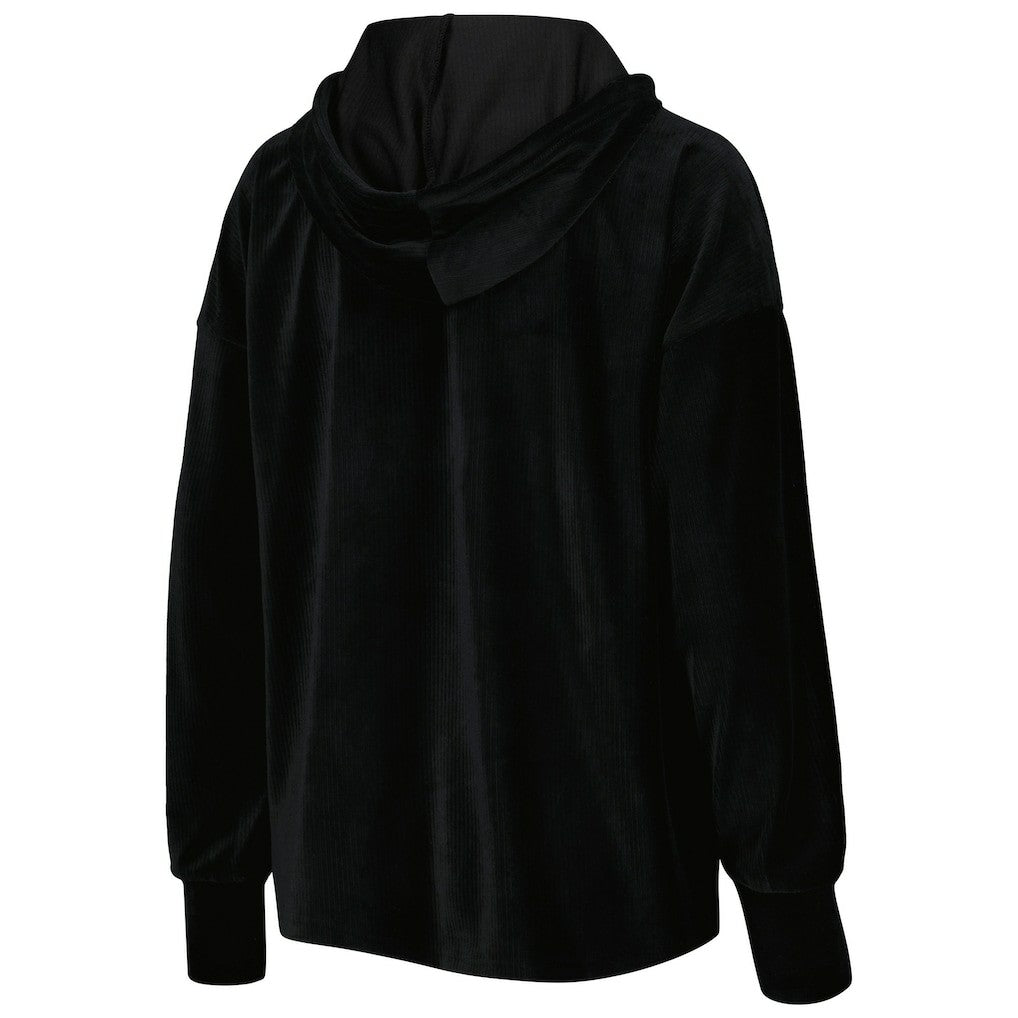 Chicago Bulls Touch Women's End Line Velour Pullover Hoodie sale - Black online
