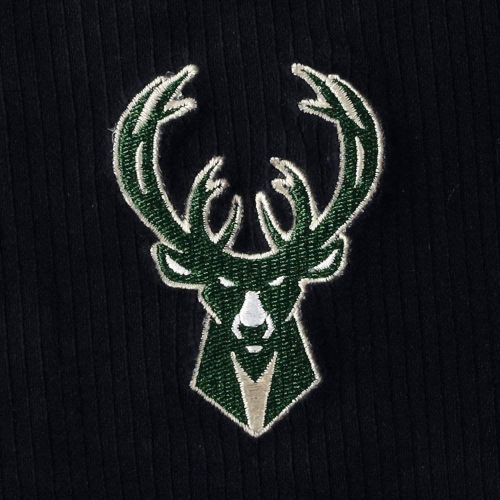 Milwaukee Bucks Touch Women's End Line Velour Pullover Hoodie - Black for sale