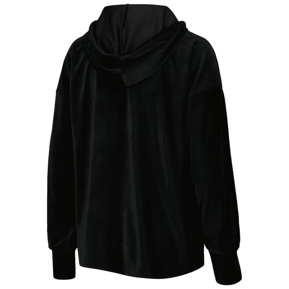 Brooklyn Nets Touch Women's End Line Velour Pullover Hoodie - Black for sale