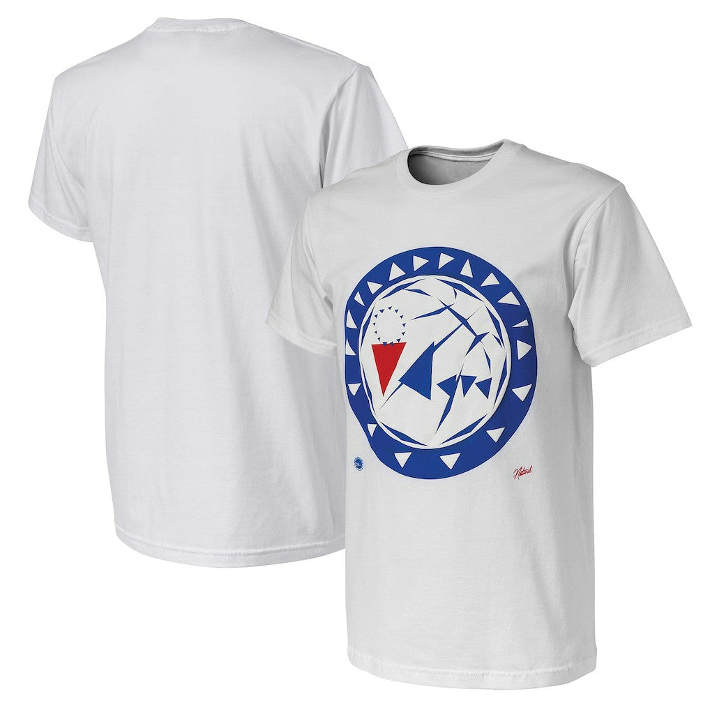 Philadelphia 76ers NBA x Naturel No Caller ID T-Shirt - White sale