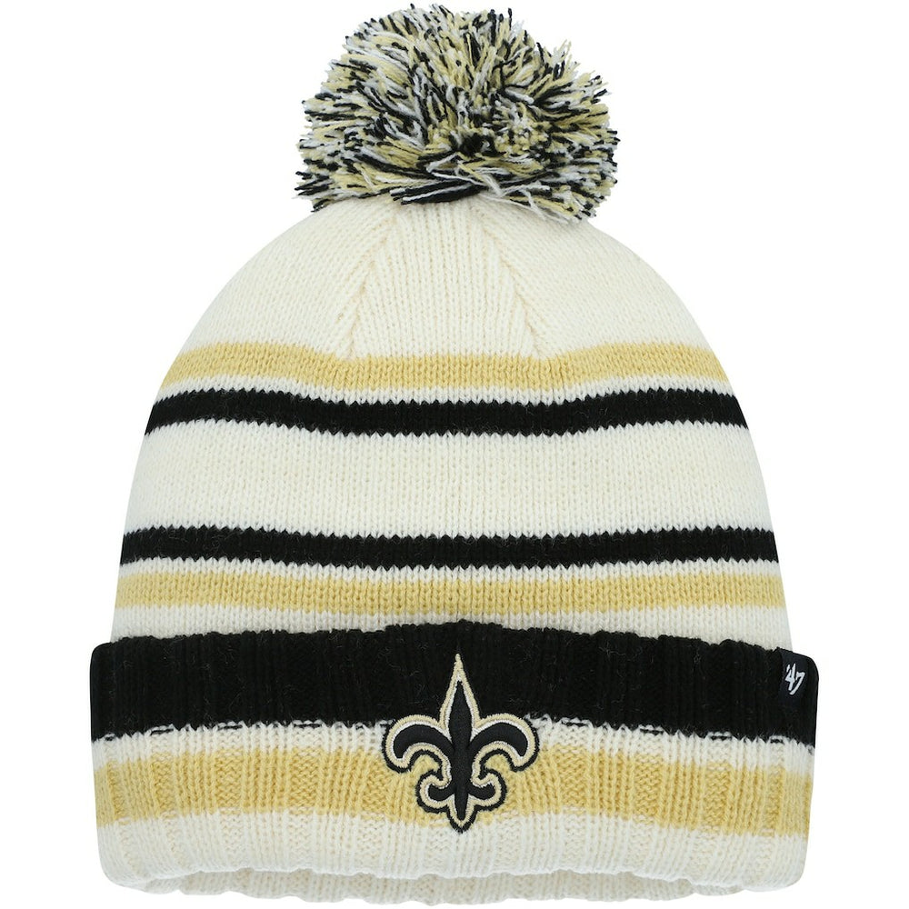New Orleans Saints '47 Youth Driftway Cuffed Knit with Pom - Cream outlet