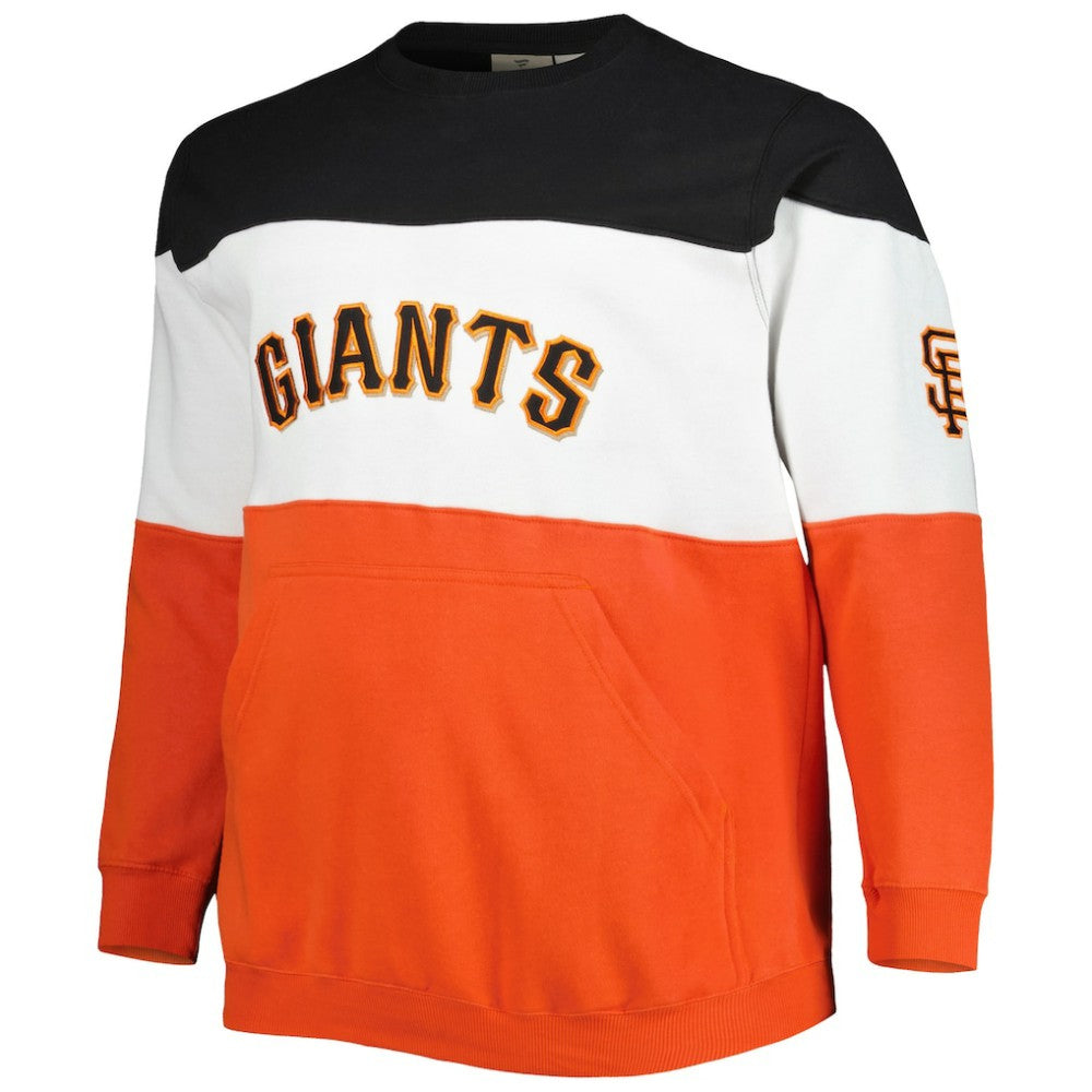 San Francisco Giants Big & Tall Pullover Sweatshirt - Black/Orange