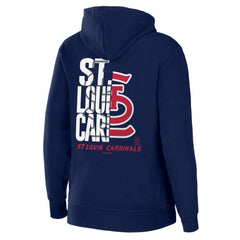 St. Louis Cardinals WEAR by Erin Andrews Women's Sponge Fleece Full-Zip Hoodie - Navy
