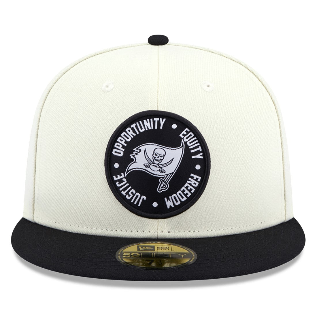Tampa Bay Buccaneers New Era 2022 Inspire Change 59FIFTY Fitted Hat - Cream/Black sale